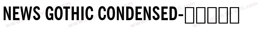 NEWS GOTHIC CONDENSED字体转换